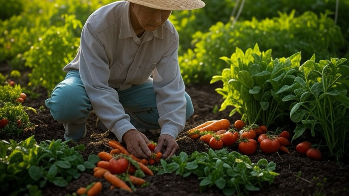 無農薬、無肥料栽培の畑